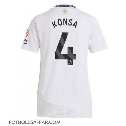 Aston Villa Ezri Konsa #4 Bortatröja Dam 2024-25 Kortärmad
